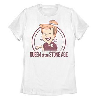Juniors' The Flinstones Wilma Queen of The Stone Age Graphic Tee
