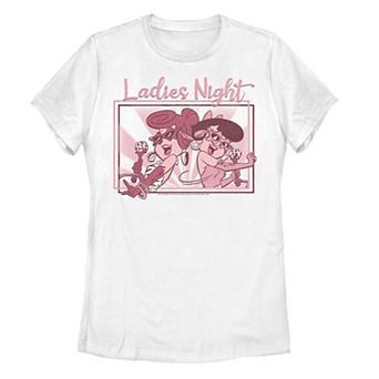 Juniors' The Flinstones Ladies Night Group Shot Graphic Tee