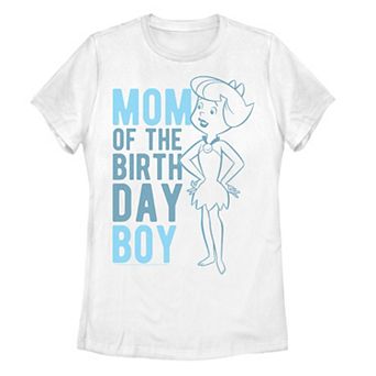 Juniors' The Flinstones Betty Mom of Birthday Boy Graphic Tee