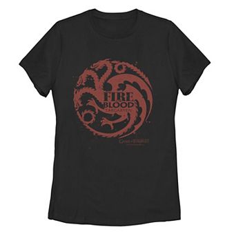 Juniors' Game of Thrones Targaryen Fire & Blood Sigil Graphic Tee