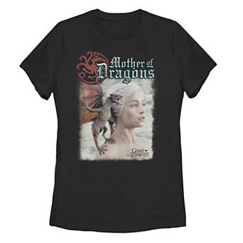 Juniors' Game of Thrones Mother of Dragons Photo Real Graphic Tee
