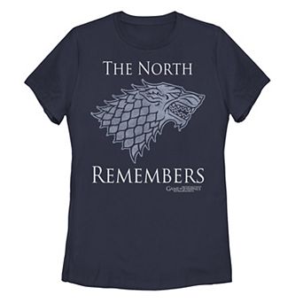 Juniors' Game of Thrones House Stark The North Remembers Graphic Tee