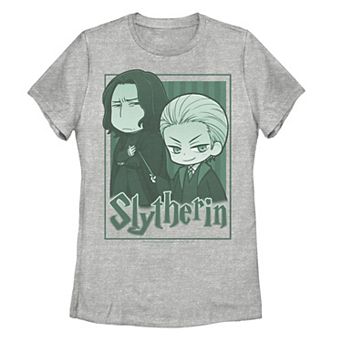 Juniors' Harry Potter Slytherin Snape & Draco Anime Graphic Tee