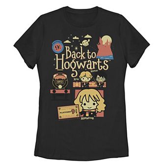 Juniors' Harry Potter Chibi Back To Hogwarts Graphic Tee
