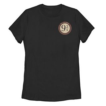 Juniors' Harry Potter Platform 9 3/4 Simple Logo Graphic Tee