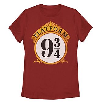 Juniors' Harry Potter Platform 9 3/4 Sign Graphic Tee