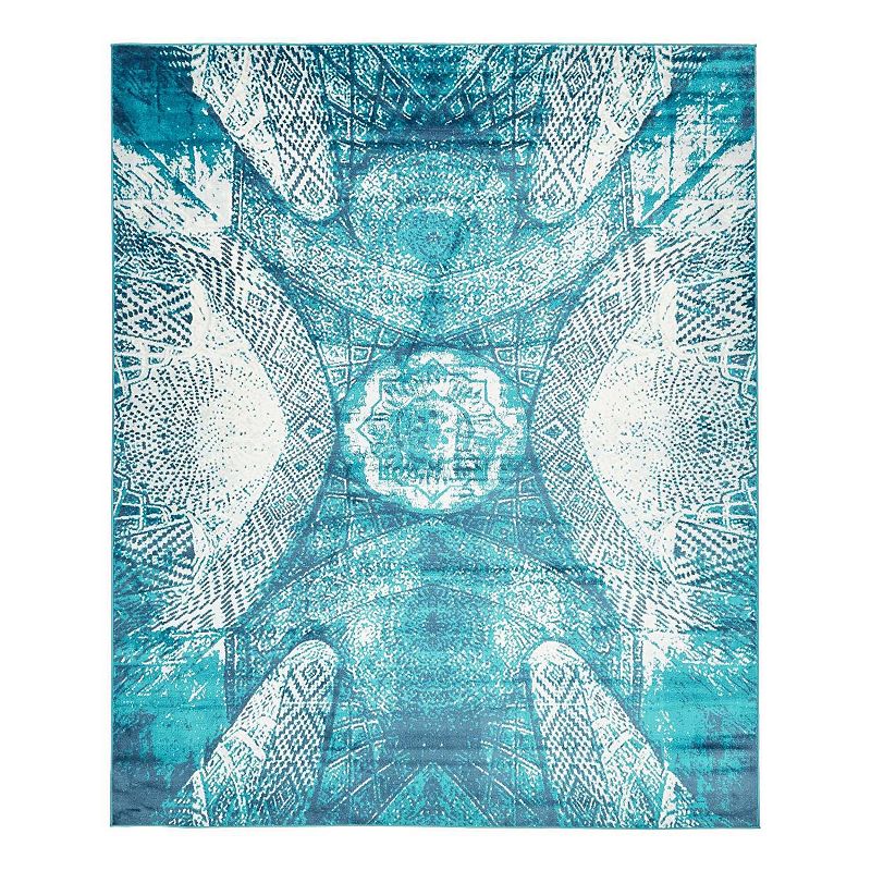 Unique Loom Albert Sofia Rug, Blue, 3X20 Ft