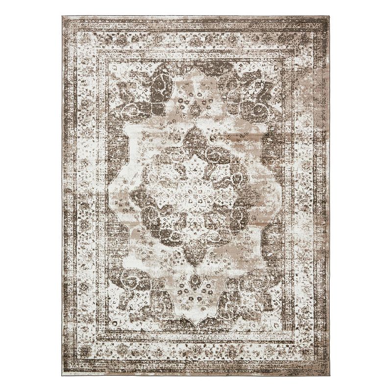 Unique Loom Salle Garnier Sofia Rug, Brown, 8X11 Ft