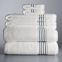 Vera Wang Modern Lux Cotton 3-Piece Towel Set - Grey