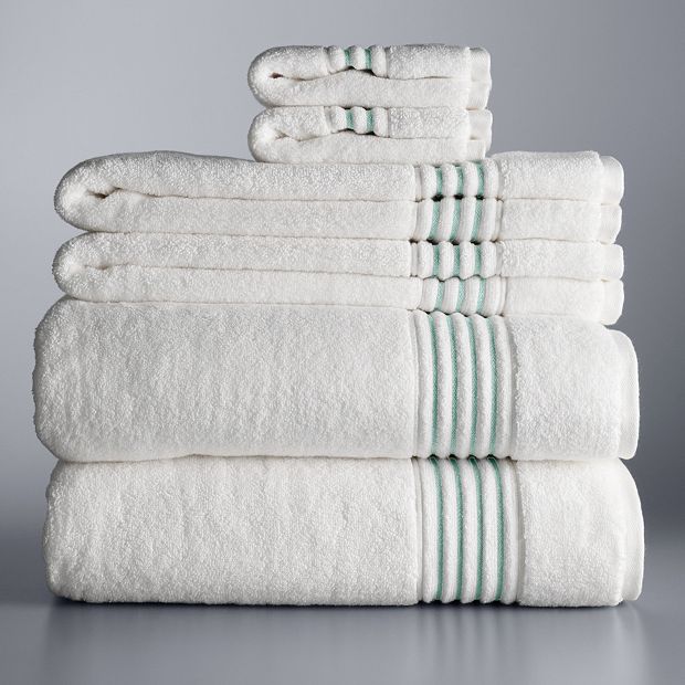 Simply Vera Vera Wang Signature Border 6 piece Bath Towel Set