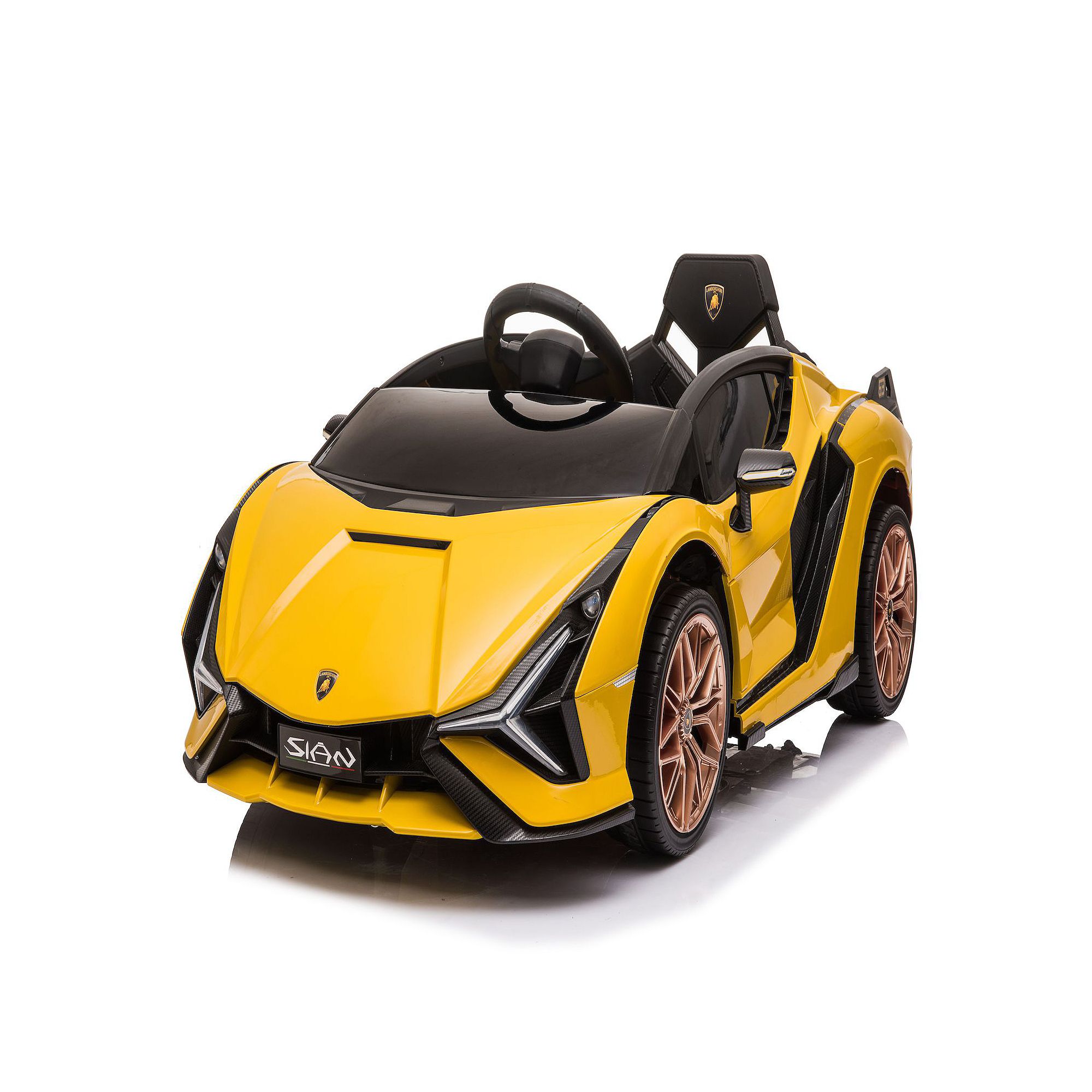 Best Ride On Cars Lamborghini Sian 12-Volt Ride On Toy, Yellow