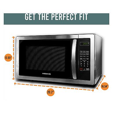 Farberware Classic 1000-Watt Stainless Steel Microwave Oven