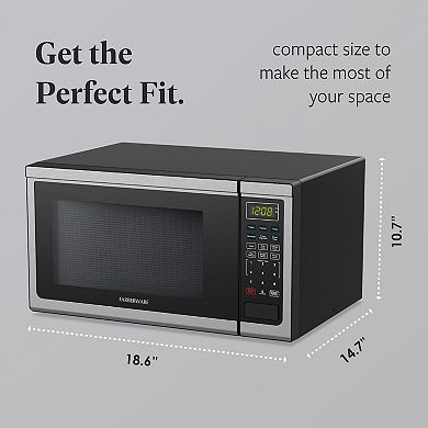 Farberware Classic 1000-Watt Stainless Steel Microwave Oven