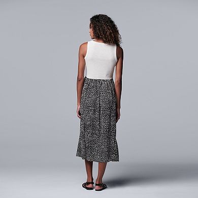 Women's Simply Vera Vera Wang Mixed-Media Maxi Dress