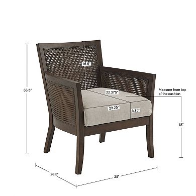 Madison Park Blaine Cane Armchair