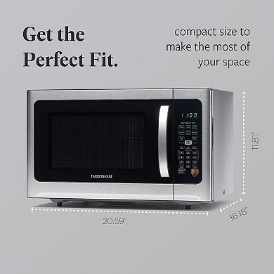 Farberware Professional 1000-Watt Microwave Oven with Sensor Cooking