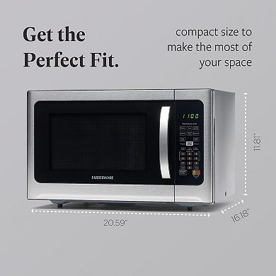 Farberware Professional 1100-Watt Microwave Oven with Sensor Cooking