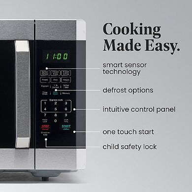 Farberware 1100-Watt Microwave Oven with Smart Sensor Cooking