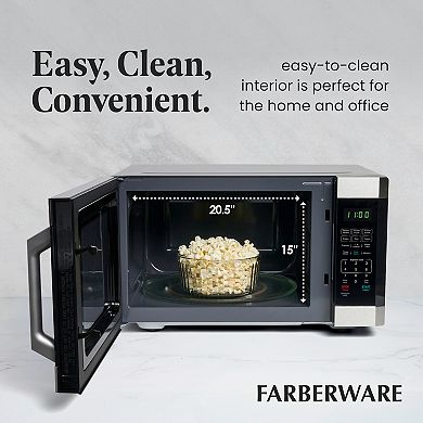 Farberware 1100-Watt Microwave Oven with Smart Sensor Cooking