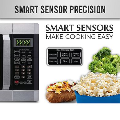 Farberware 1100-Watt Microwave Oven with Smart Sensor Cooking