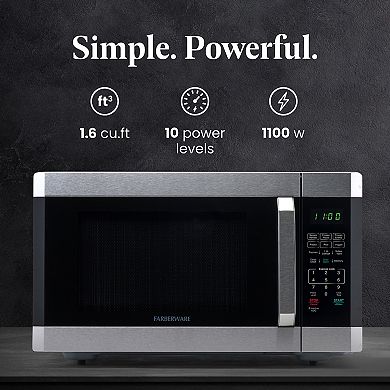 Farberware 1100-Watt Microwave Oven with Smart Sensor Cooking