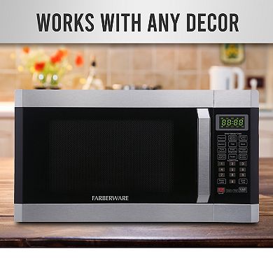 Farberware 1100-Watt Microwave Oven with Smart Sensor Cooking