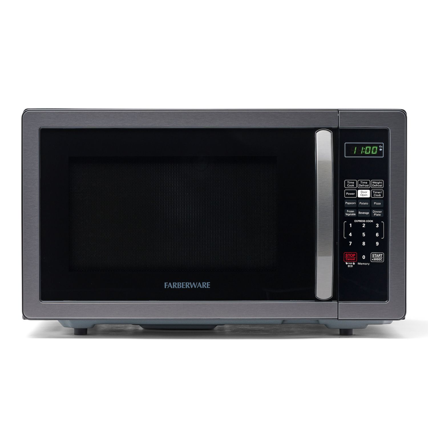 Nostalgia Retro 0.9 Cu. ft. 800-Watt Countertop Microwave Oven - Ivory