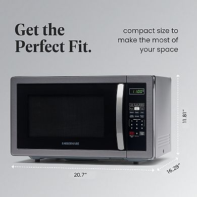 Farberware Classic 1000-Watt LED Display Microwave Oven