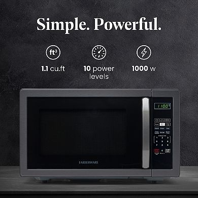 Farberware Classic 1000-Watt LED Display Microwave Oven
