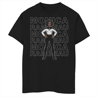 Boys 8-20 Marvel WandaVision Monica Rambeau Text Stack Portrait Graphic Tee