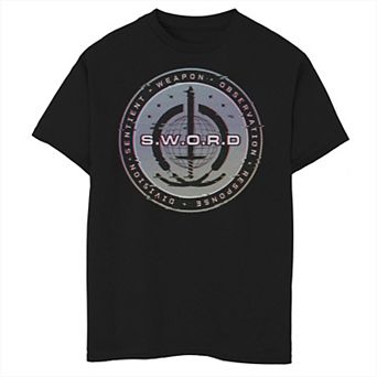 Boys 8-20 Marvel WandaVision S.W.O.R.D. Digital Glitch Logo Graphic Tee