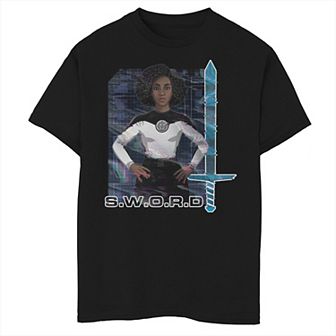 Boys 8-20 Marvel WandaVision Monica Rambeau S.W.O.R.D. Glitch Graphic Tee