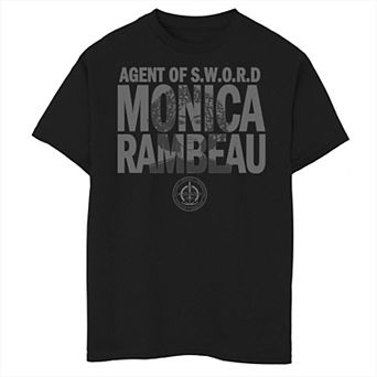 Boys 8-20 Marvel WandaVision Monica Rambeau Agent Of S.W.O.R.D. Text Graphic Tee