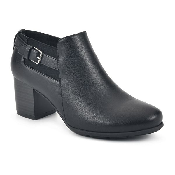 Croft & Barrow® Grapesoda Women's Block Heel Ankle Boots Black (8.5) BrickSeek
