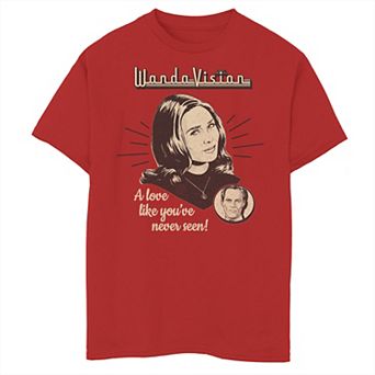 Boys 8-20 Marvel WandaVision Wanda A Love Like You've Never Seen Graphic Tee