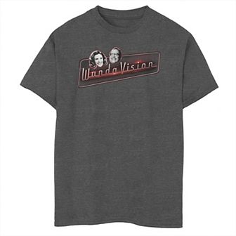 Boys 8-20 Marvel WandaVision Wanda & Vision Face Logos Graphic Tee