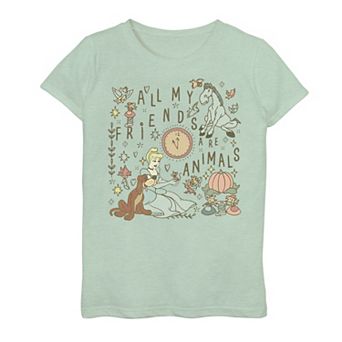 Disney's Cinderella All My Friends Are Animals Girls 7-16 Graphic Tee