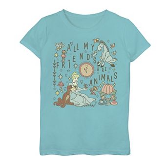 Disney's Cinderella All My Friends Are Animals Girls 7-16 Graphic Tee
