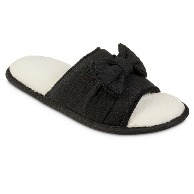 Women s isotoner Petunia Woven Slide Slippers