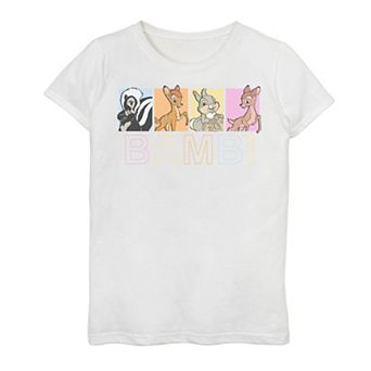 Disney's Bambi Girls 7-16 Group Shot Box Up Graphic Tee