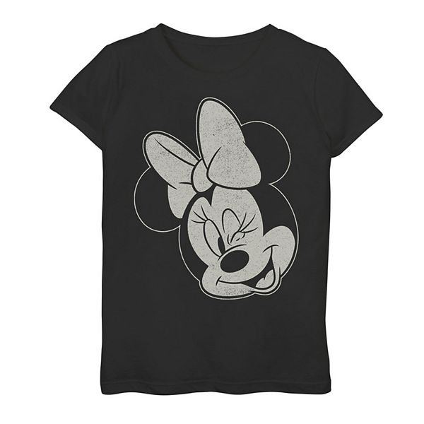 Disney's Mickey Mouse Girls 7-16 Minnie Winking Graphic Tee