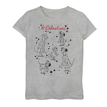 Disney's 101 Dalmatians Girls 7-16 Puppy Names Graphic Tee