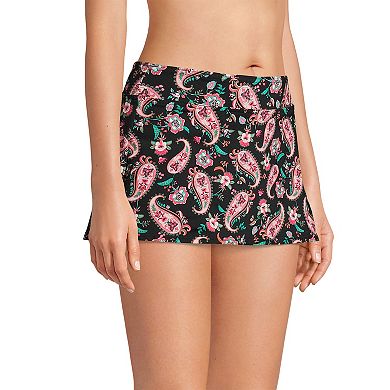 Women's Lands' End UPF 50 Tummy Slimmer Mini Swim Skirt
