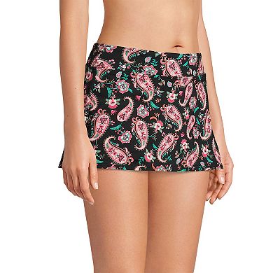 Women's Lands' End UPF 50 Tummy Slimmer Mini Swim Skirt