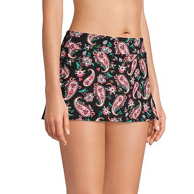 Lands end wrap mini swim skirt best sale