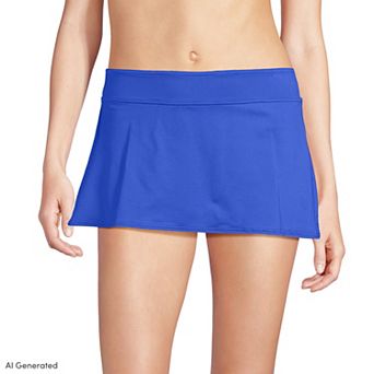 Women's Lands' End UPF 50 Mini Swim Skirt