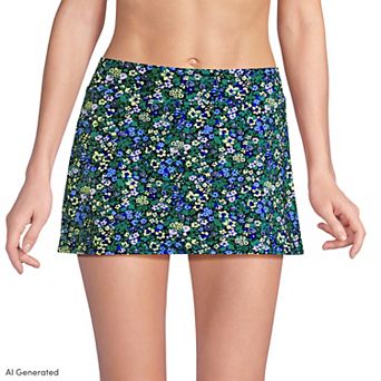 Women's Lands' End UPF 50 Mini Swim Skirt
