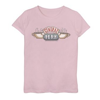 Girls 7-16 Friends Central Perk Classic Logo Graphic Tee