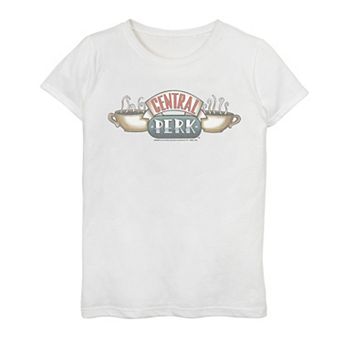 Girls 7-16 Friends Central Perk Classic Logo Graphic Tee