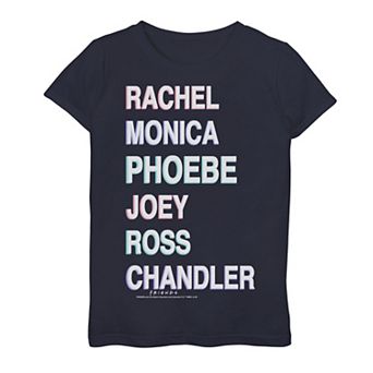 Girls 7-16 Friends Name Stack Graphic Tee